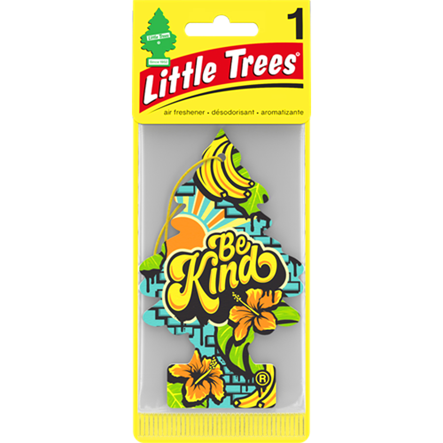 [13096] LITTLE TREES CAR FRESHENER 1 CT BE KIND  (144 Pack)