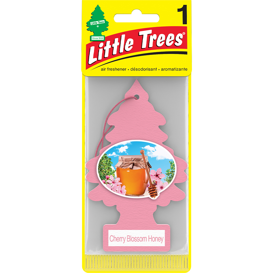[13104] LITTLE TREES CAR FRESHENER 1 CT CHERRY BLOSSOM HONEY  (144 Pack)