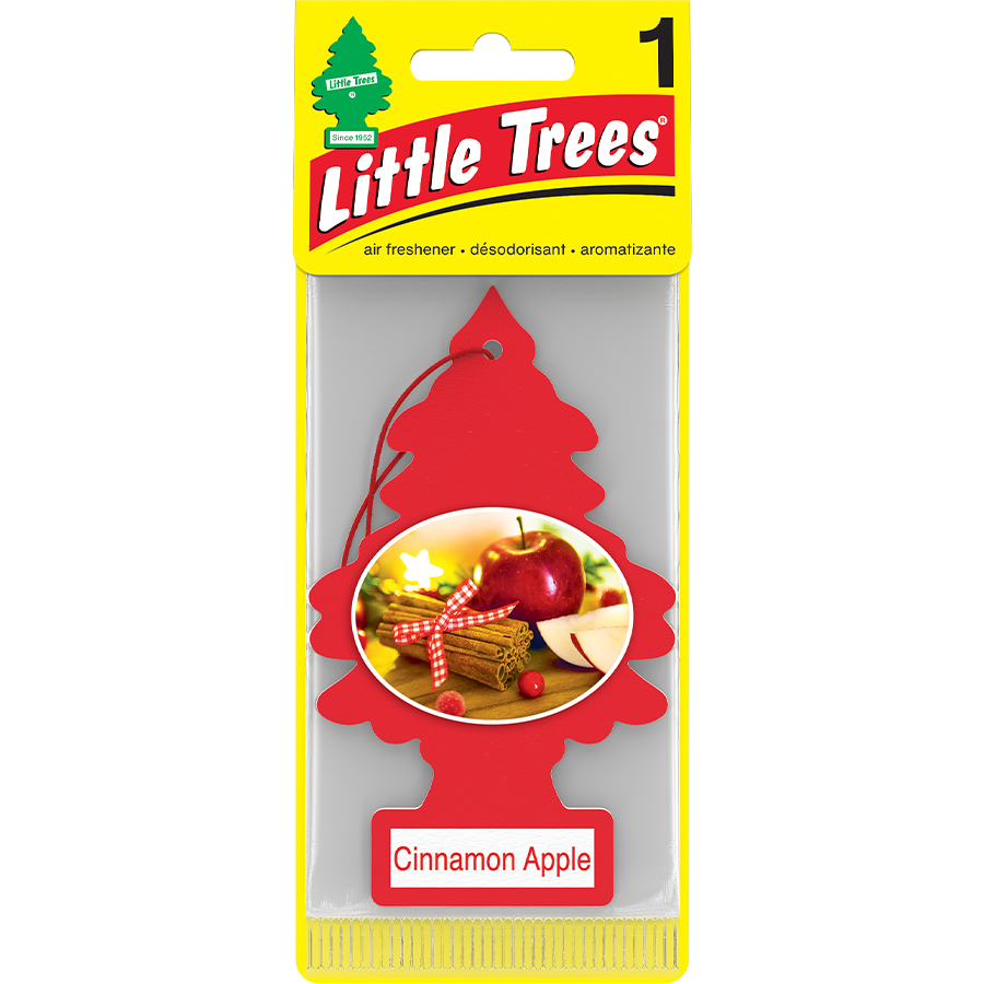 [13105] LITTLE TREES CAR FRESHENER 1 CT CINNAAMON APPLE  (144 Pack)