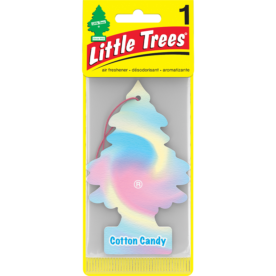 [13115] LITTLE TREES CAR FRESHENER 1 CT COTTON CANDY  (144 Pack)