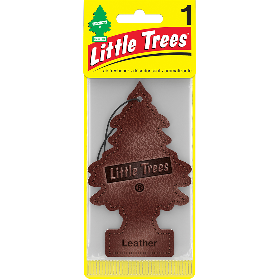 [13136] LITTLE TREES CAR FRESHENER 1 CT LEATHER  (144 Pack)