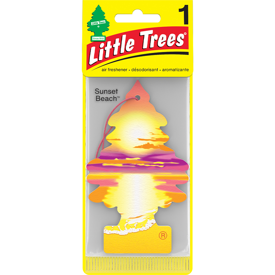 [13156] LITTLE TREES CAR FRESHENER 1 CT SUNSET BEACH  (144 Pack)