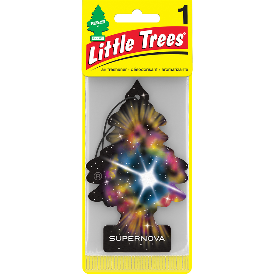 [13157] LITTLE TREES CAR FRESHENER 1 CT SUPERNOVA  (144 Pack)