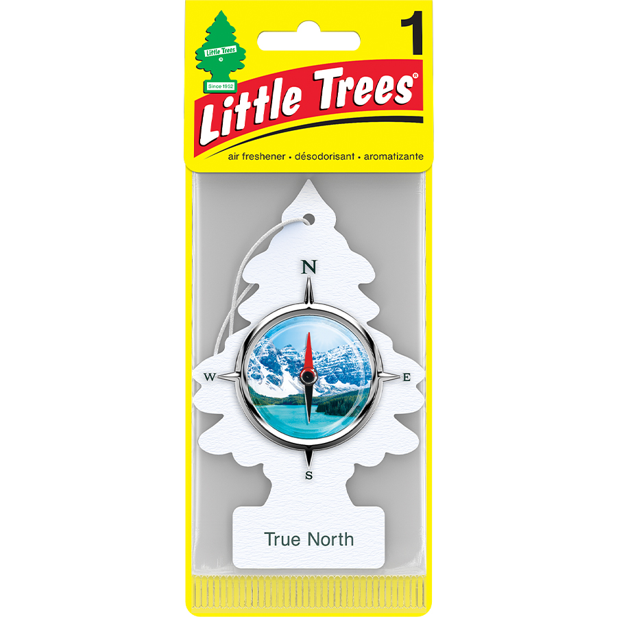 [13158] LITTLE TREES CAR FRESHENER 1 CT TRUE NORTH  (144 Pack)