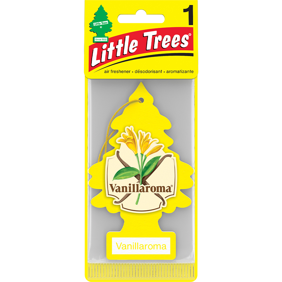 [13159] LITTLE TREES CAR FRESHENER 1 CT VANILLA ROMA  (144 Pack)