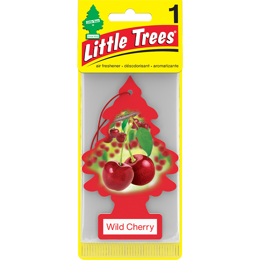 [13165] LITTLE TREES CAR FRESHENER 1 CT WILD CHERRY  (144 Pack)