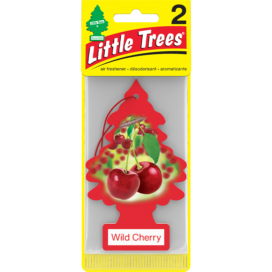 [13173] LITTLE TREES CAR FRESHENER 2 CT WILD CHERRY  (72 Pack)