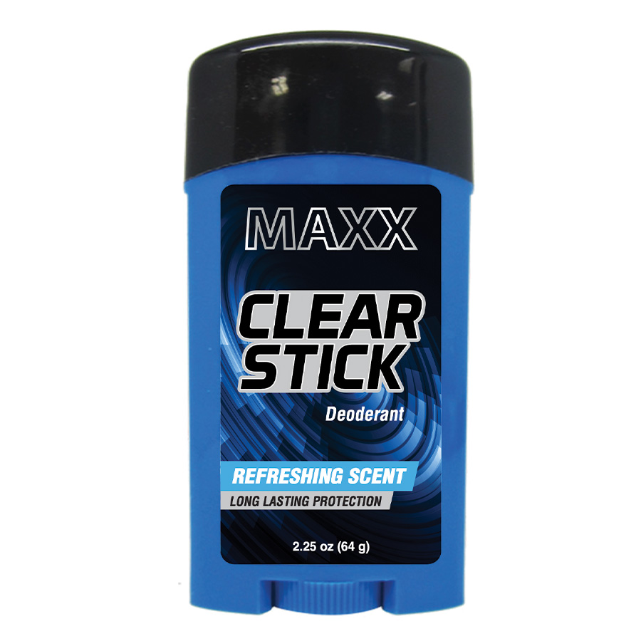 [13320] MAXX DEODORANT STICK 2.25 OZ CLEAR  (24 Pack)