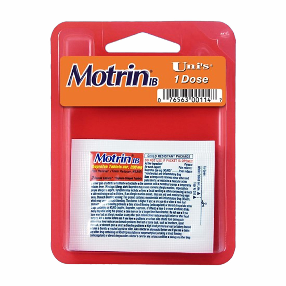 MOTRIN PAIN RELIEF 12 CT BLISTER  (144 Pack)