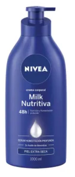 [13625] NIVEA CREAM 1000 ML MILK NUTRITIVA  (9 Pack)