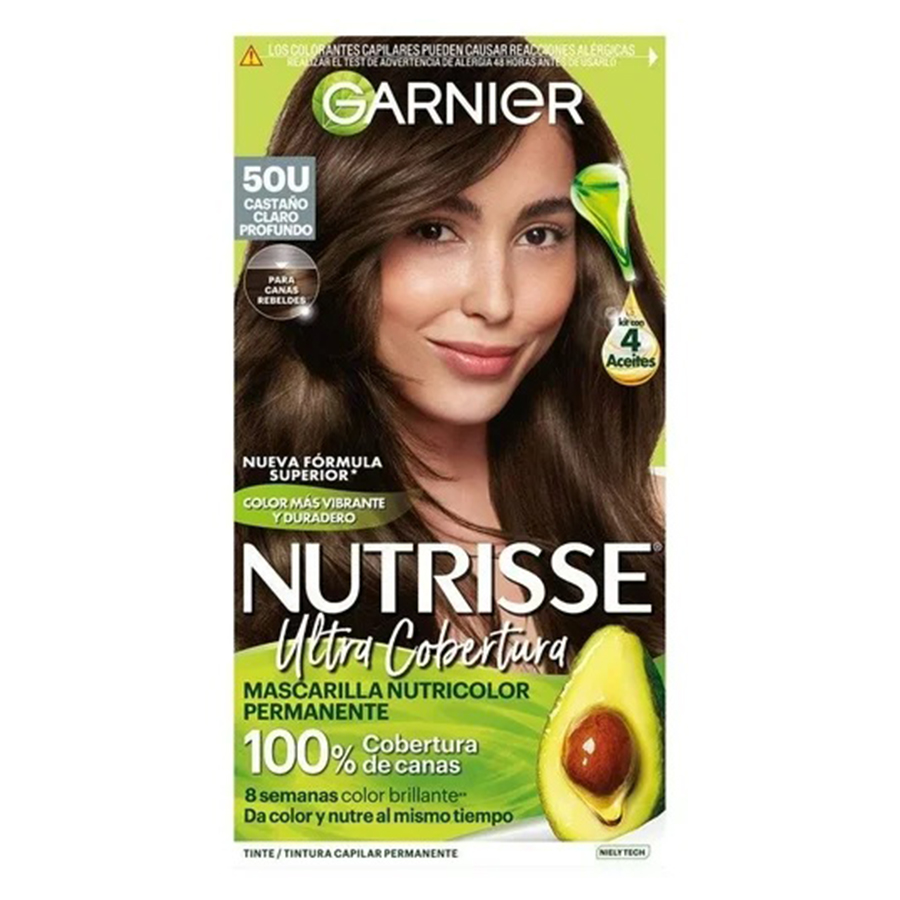 [13656] NUTRISSE HAIR COLOR 1 PK # 50U CASTANO CLARO PROFUNDO  (12 Pack)