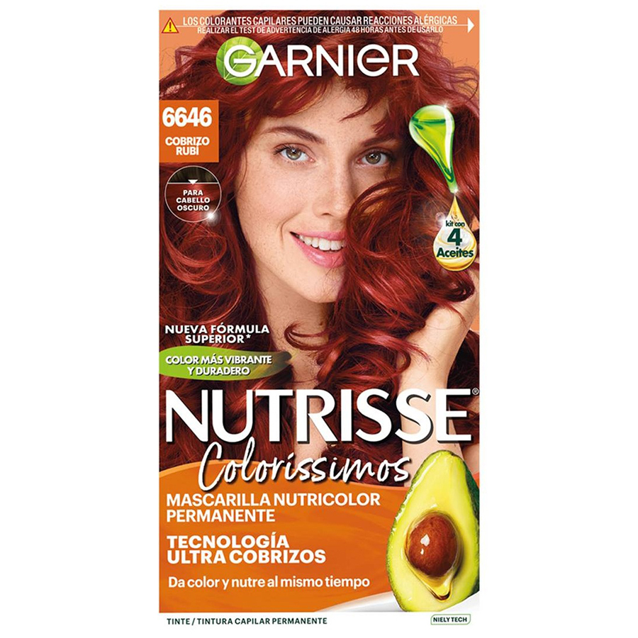 [13660] NUTRISSE HAIR COLOR 1 PK #6646 COBRIZO RUBI DARK BLOND  (12 Pack)