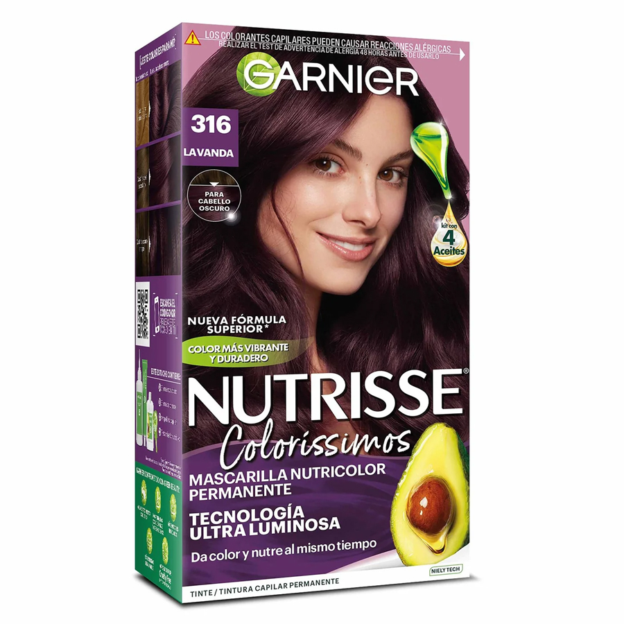 [13671] NUTRISSE HAIR COLOR 128 G # 316 LAVANDA  (12 Pack)