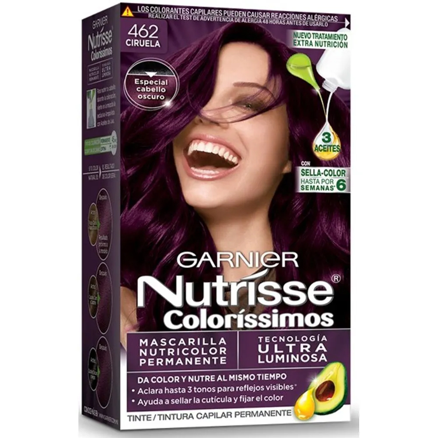 [13678] NUTRISSE HAIR COLOR 128 G # 462 ULTRA CIRUELA  (12 Pack)