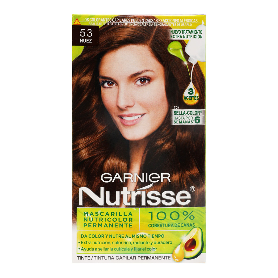 [13680] NUTRISSE HAIR COLOR 128 G # 53 NUEZ  (12 Pack)