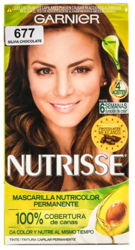 [13687] NUTRISSE HAIR COLOR 128 G # 677 CHOCOLATE SILVIA  (12 Pack)