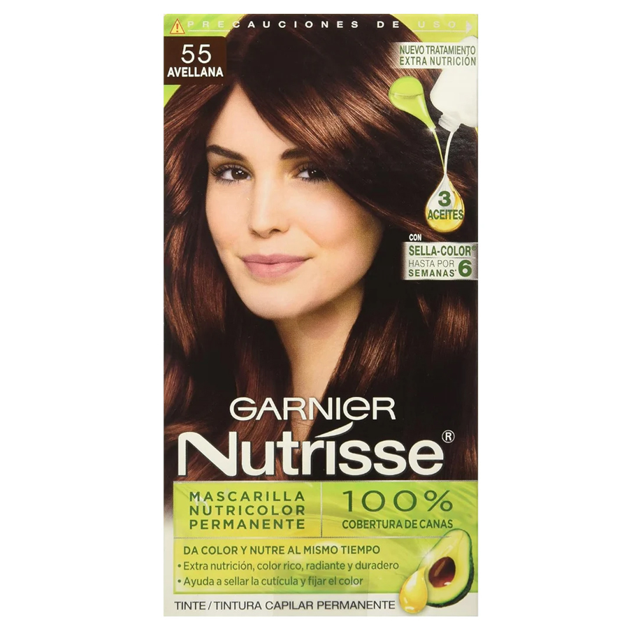[13696] NUTRISSE HAIR COLOR 128 G #55 AVELLANA  (12 Pack)