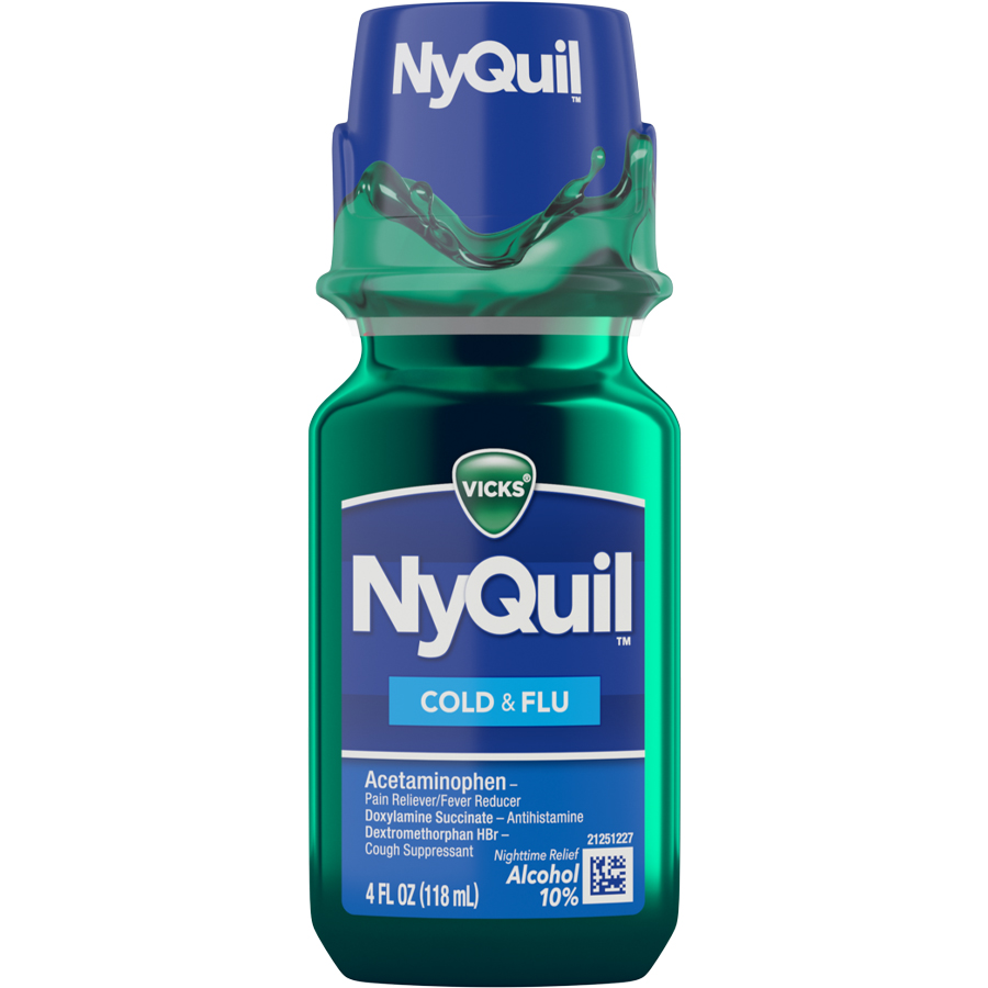 NYQUIL COLD & FLU 4 OZ ORIGINAL  (16 Pack)