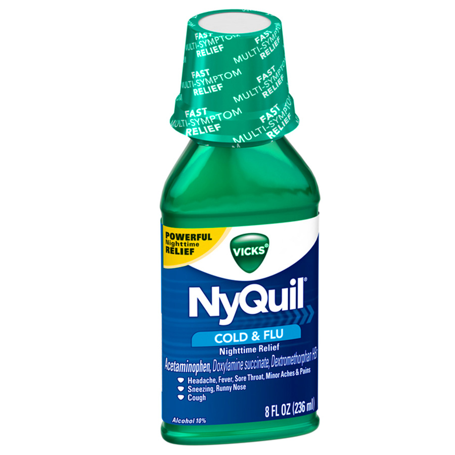 NYQUIL COLD & FLU 8 OZ ORIGINAL  (12 Pack)