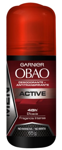 [13718] OBAO DEO ROLL ON 65 G MEN ACTIVE  (24 Pack)