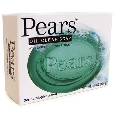 [13985] PEARS BAR SOAP 100 G / 3.5 OZ GREEN (OIL CLEAR)  (48 Pack)