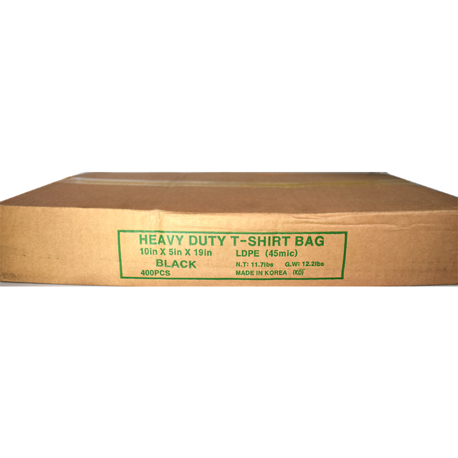 [14131] PLASTIC BAG (8X4X16) IN 740 CT 14 MIC BLACK  (1 Pack)