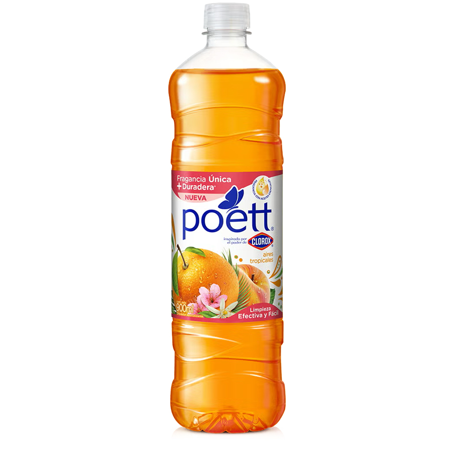 POETT ALL PURPOSE CLEANER 900 ML TROPICAL AIR  (12 Pack)