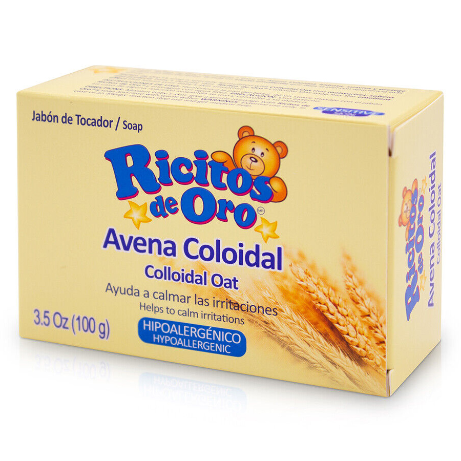[14367] RICITOS DE ORO BABY SOAP 3.5 OZ (100G) COLLOIDAL OAT  (144 Pack)