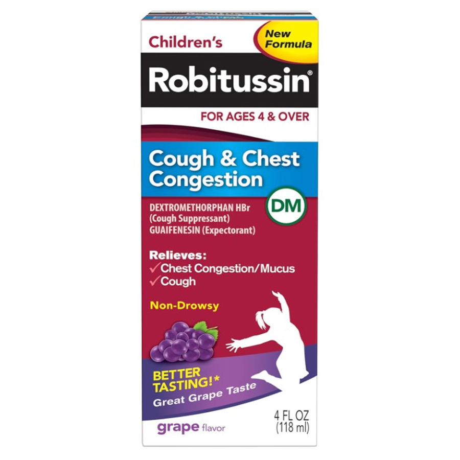 ROBITUSSIN CHILDREN 4 OZ DM GRAPE  (24 Pack)