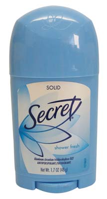 [14489] SECRET DEO STICK 1.7 OZ SHOWER FRESH  (12 Pack)