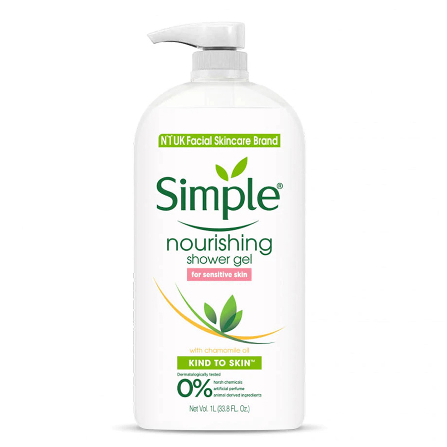 [14573] SIMPLE BODY WASH 33.8 OZ NOURISHING  (8 Pack)