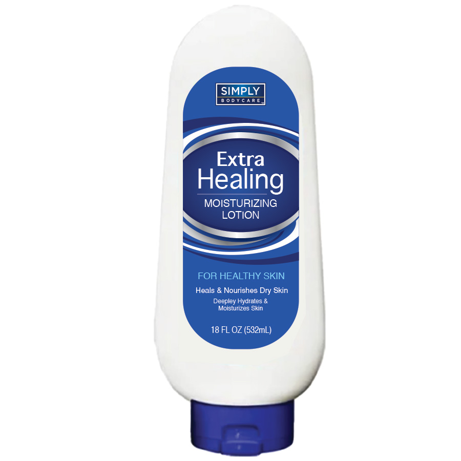 [14620] SIMPLY BODYCARE MOISTURIZING SKIN LOTION 18 OZ EXTRA HEALING  (12 Pack)