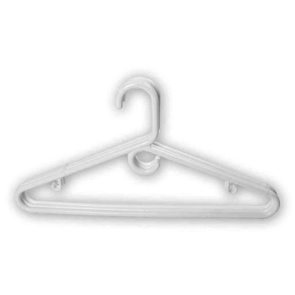 [14652] SIMPLY FOR HOME HANGER 5 PK WHITE PLASTIC  (36 Pack)