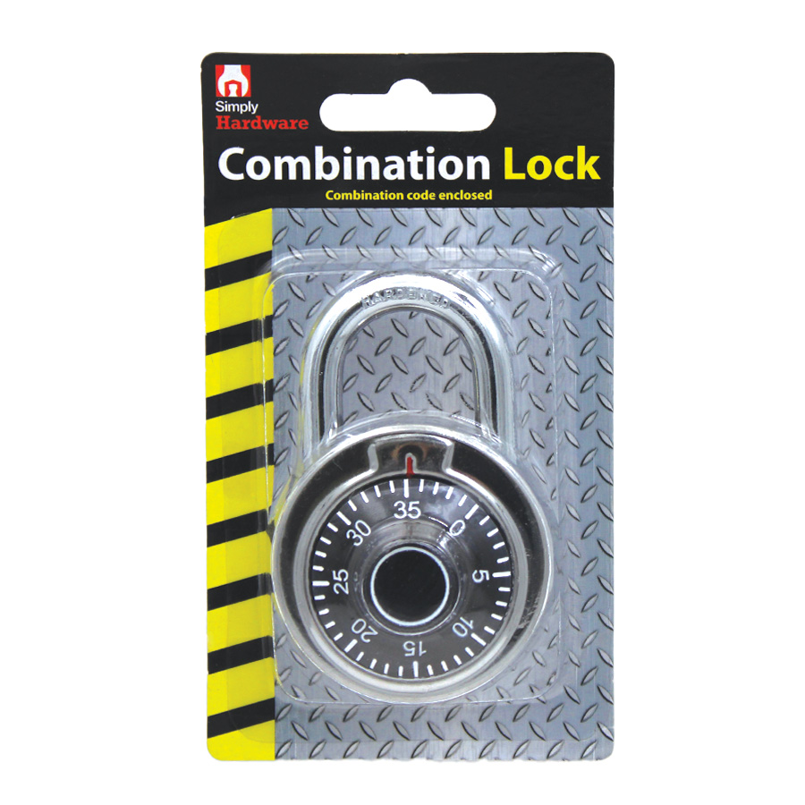 [14663] SIMPLY HARDWARE COMBINATION LOCK 1 CT  (48 Pack)