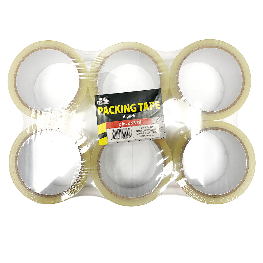 [14680] SIMPLY PACKING TAPE 2 IN 55 YD 6 PK 36 MIC CLEAR  (48 Pack)