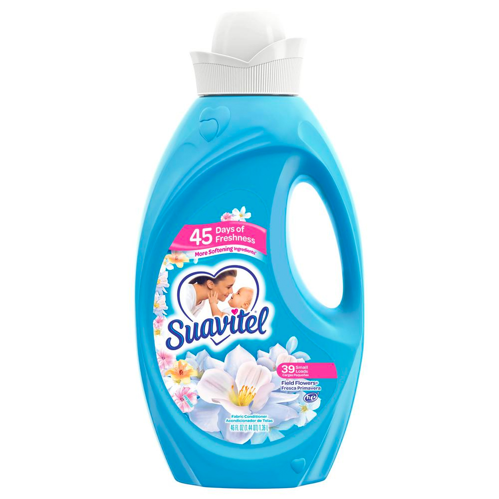 [14887] SUAVITEL FABRIC SOFTENER 46 OZ FIELD FLOWERS  (6 Pack)