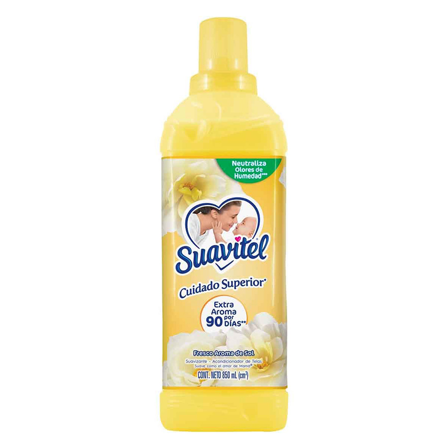 [14903] SUAVITEL FABRIC SOFTENER 850 ML AROMA DE SOL (YELLOW)  (12 Pack)