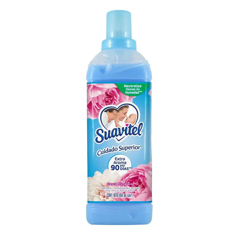 [14905] SUAVITEL FABRIC SOFTENER 850 ML FRESCA PRIMAVERA (BLUE)  (12 Pack)