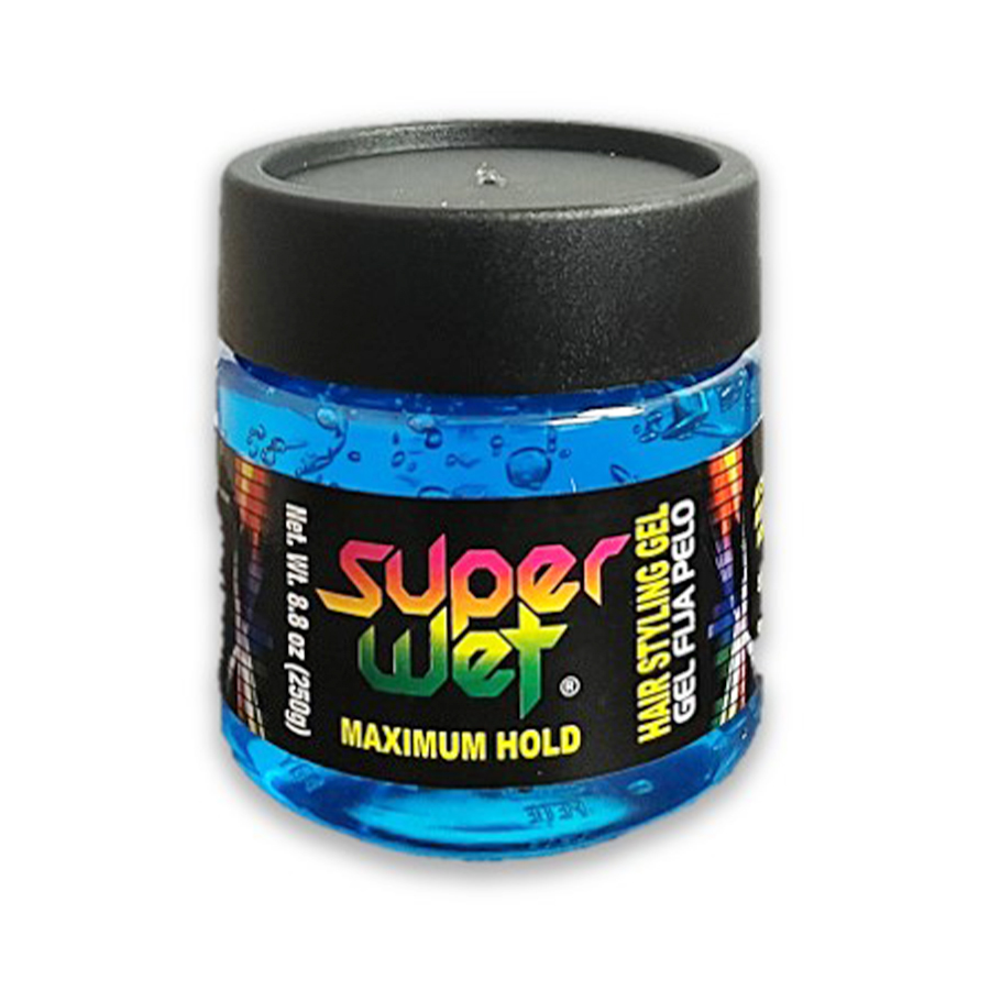 [14916] SUPER WET STYLING GEL 8.8 OZ 250 ML AZUL  (24 Pack)