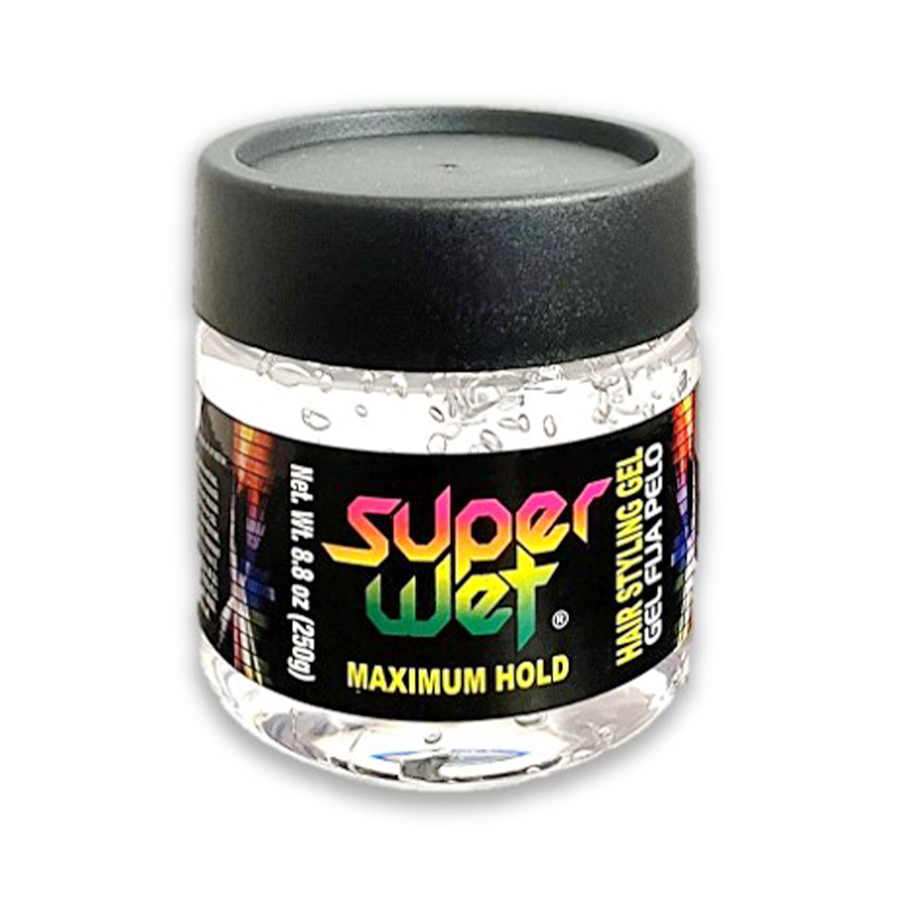 SUPER WET STYLING GEL 8.8 OZ 250 ML CLEAR  (24 Pack)