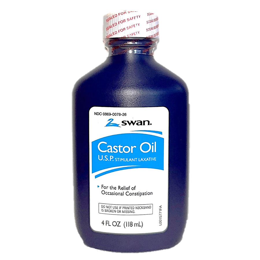 [14921] SWAN CASTOR OIL 4 OZ /48  (48 Pack)
