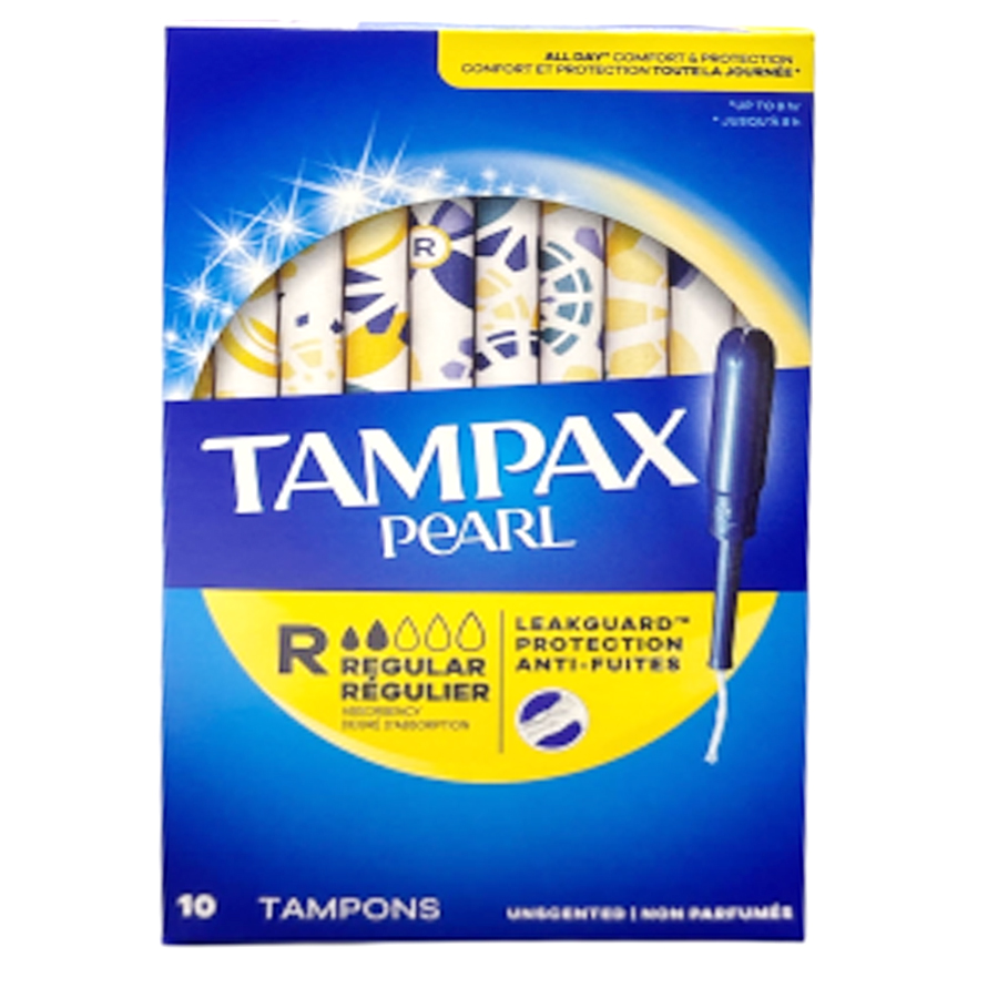 [14966] TAMPAX PEARL TAMPONS 10 CT REGULAR  (40 Pack)