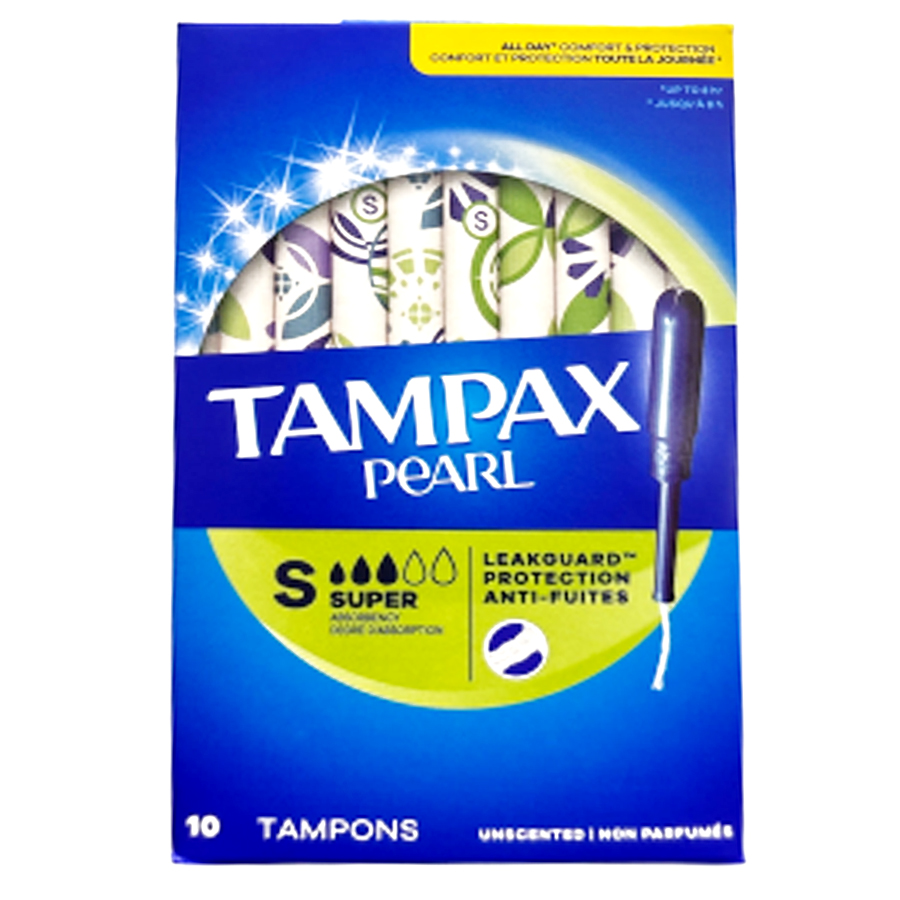 [14967] TAMPAX PEARL TAMPONS 10 CT SUPER  (40 Pack)