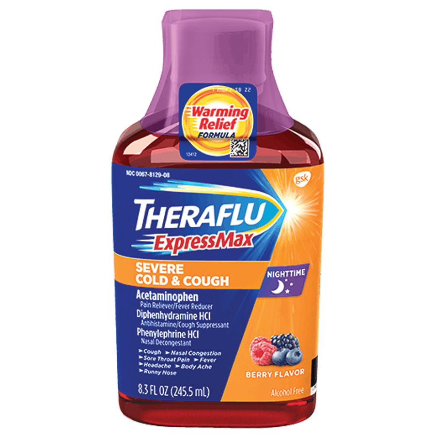 THERAFLU LIQUID 8.3 OZ NIGHT TIME  (24 Pack)