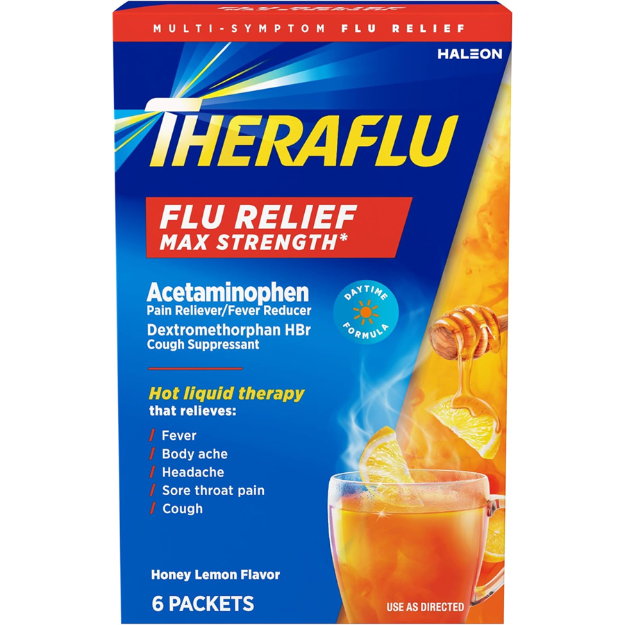 [15011] THERAFLU MAX STRENGTH RELIEF 6 CT DAYTIME  (24 Pack)