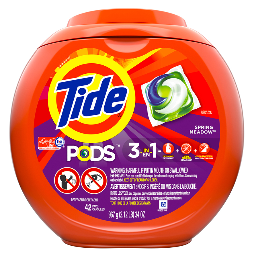 [15030] TIDE LAUNDRY PODS 42 CT SPRING MEADOW  (4 Pack)