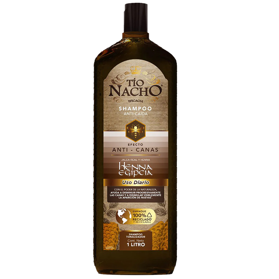 [15092] TIO NACHO SHAMPOO 1 L ANTI CAIDA EGYPTIAN HENNA  (6 Pack)