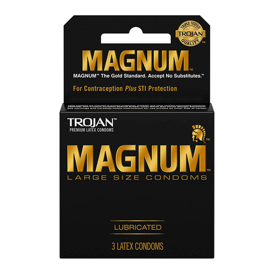 [15157] TROJAN CONDOM 3 CT MAGNUM  # 20500210  (48 Pack)