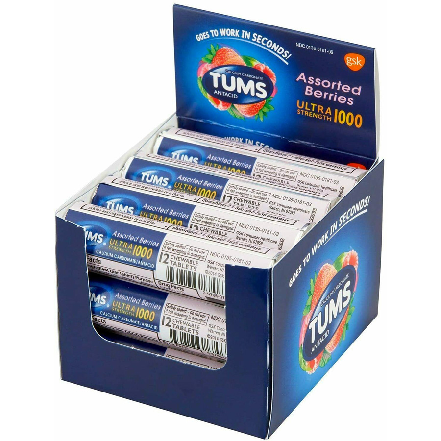 [15181] TUMS ANTACID 1000 ULTRA ASSORTED BERRIES  (288 Pack)