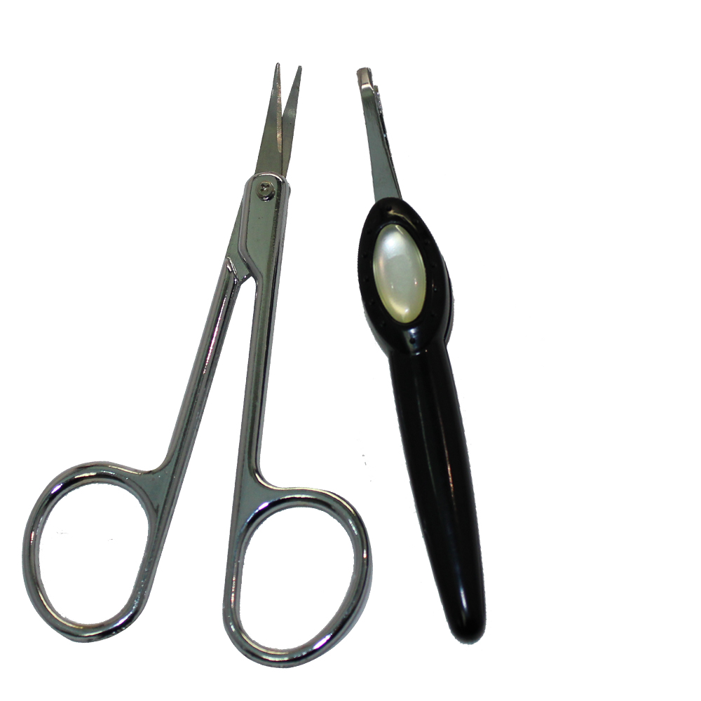 [15196] TWEEZER & SCISSOR 2 PK DISP 4IN FISH BOWL COUNTER DISPLAY  (150 Pack)